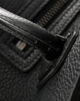 Drummed Calfskin Nano Luggage Black