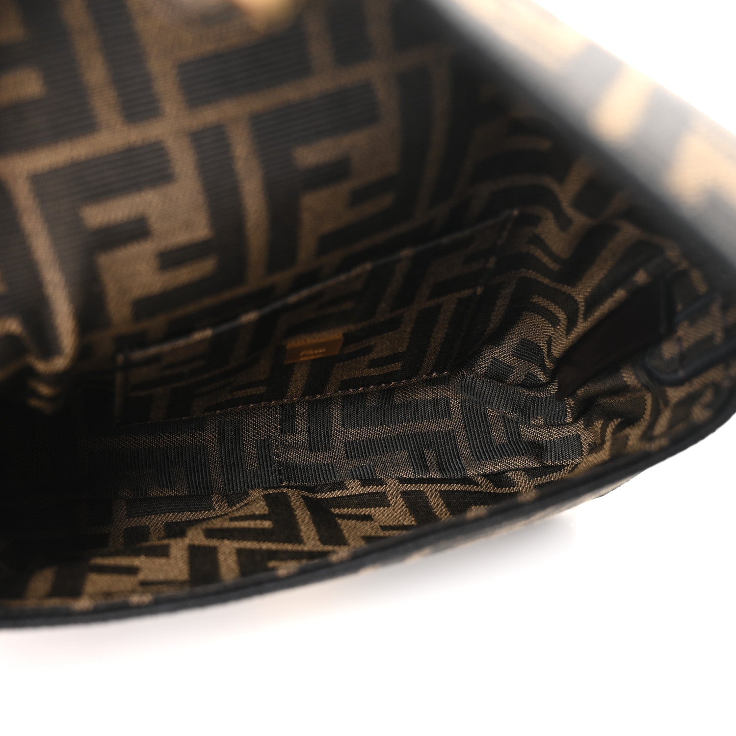 Fabric Jacquard FF 1974 Mini Baguette Tobacco Moro Black