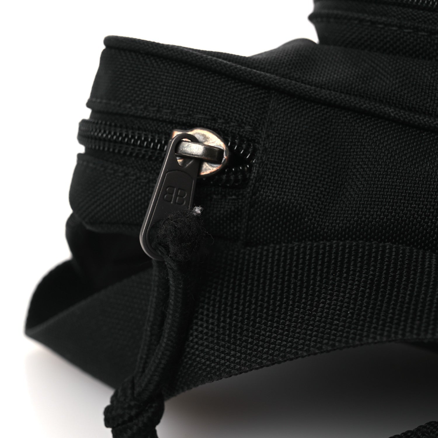 Nylon Logo Explorer Crossbody Messenger Bag Black