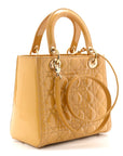 Patent Cannage Medium Lady D1OR Beige