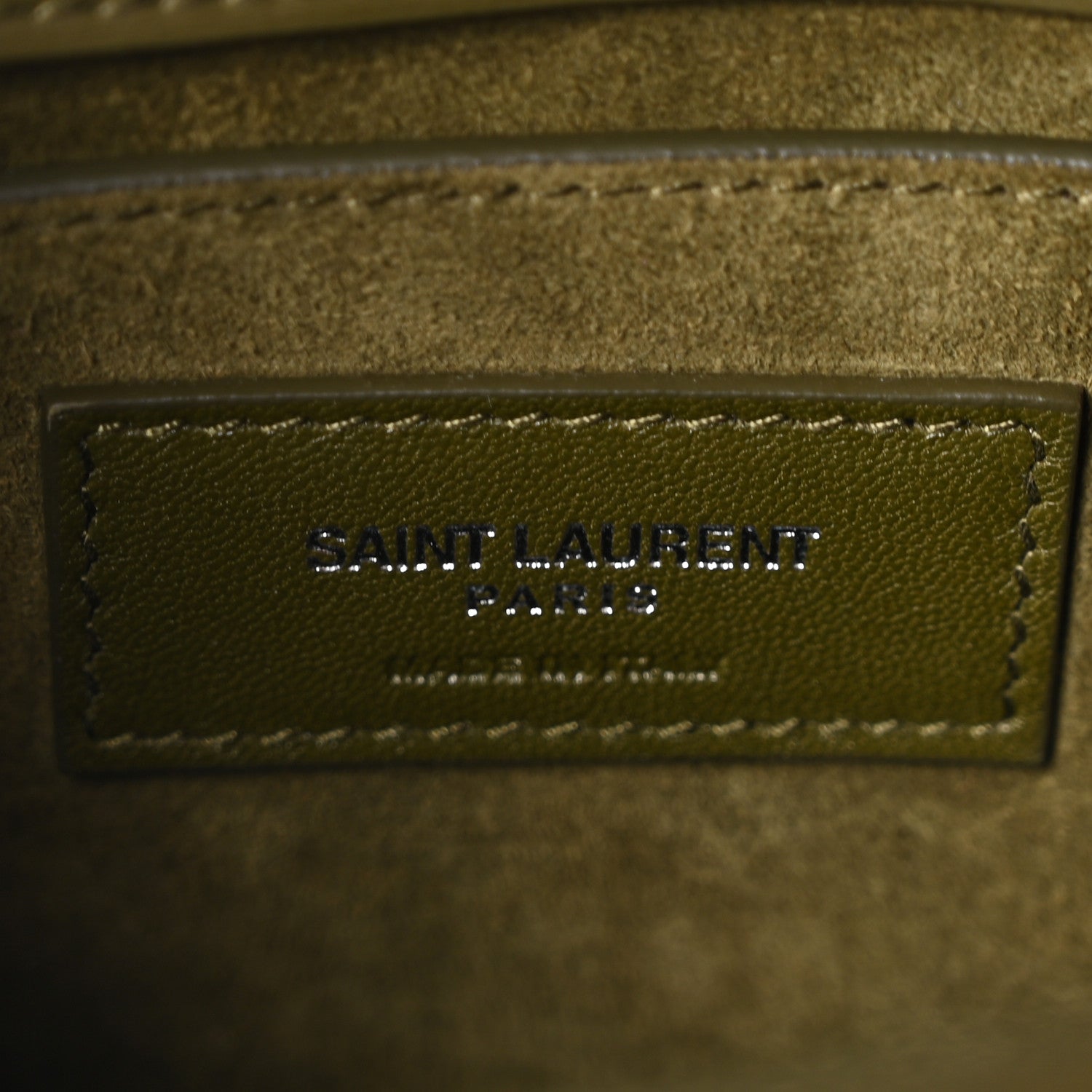 Calfskin Medium Monogram Sunset Vert Kaki