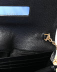 Dollar Calfskin Web Ophidia Wallet On Chain Black