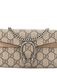 GG Supreme Monogram Super Mini Dionysus Shoulder Bag Taupe