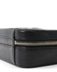 Caviar Quilted Small CC Filigree Vanity Case Black