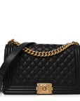 Caviar Quilted New Medium Boy Flap Black