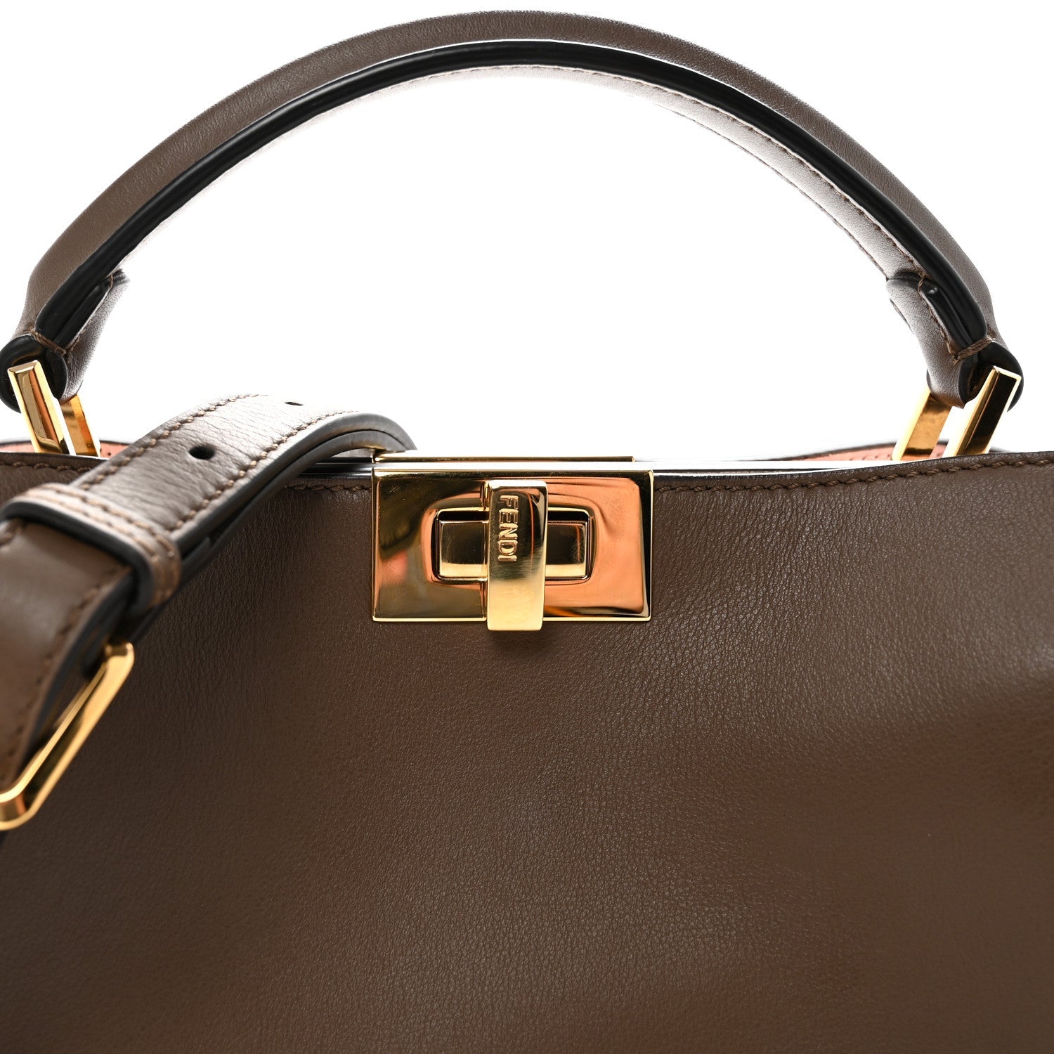 Vitello Tahiti Burro Bi-Color Medium Peekaboo Iconic Essentially Satchel Maya Camelia Confetto