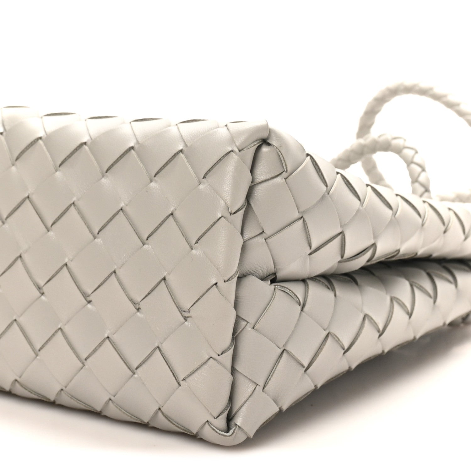 Nappa Intrecciato Small Andiamo Shoulder Bag Sterling