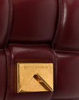 Nappa Maxi Intreccio Padded Cassette Crossbody Bag Barolo