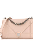 Grained Calfskin Medium D1ORama Flap Bag Nude