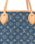 Monogram Denim Neo Neverfull MM Blue