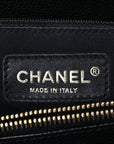 Caviar Quilted Grand Shopping Tote GST Black