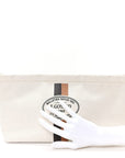 Canvas Necessaire Organizer Pouch Off White