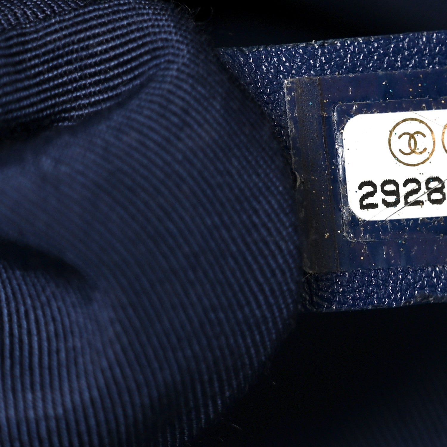 Goatskin Quilted Maxi CHNL 19 Flap Navy Blue