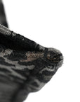 Canvas Mizza Embroidered Large Leopard Book Tote Grey