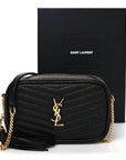 Grain De Poudre Matelasse Monogram Mini Lou Camera Bag Black