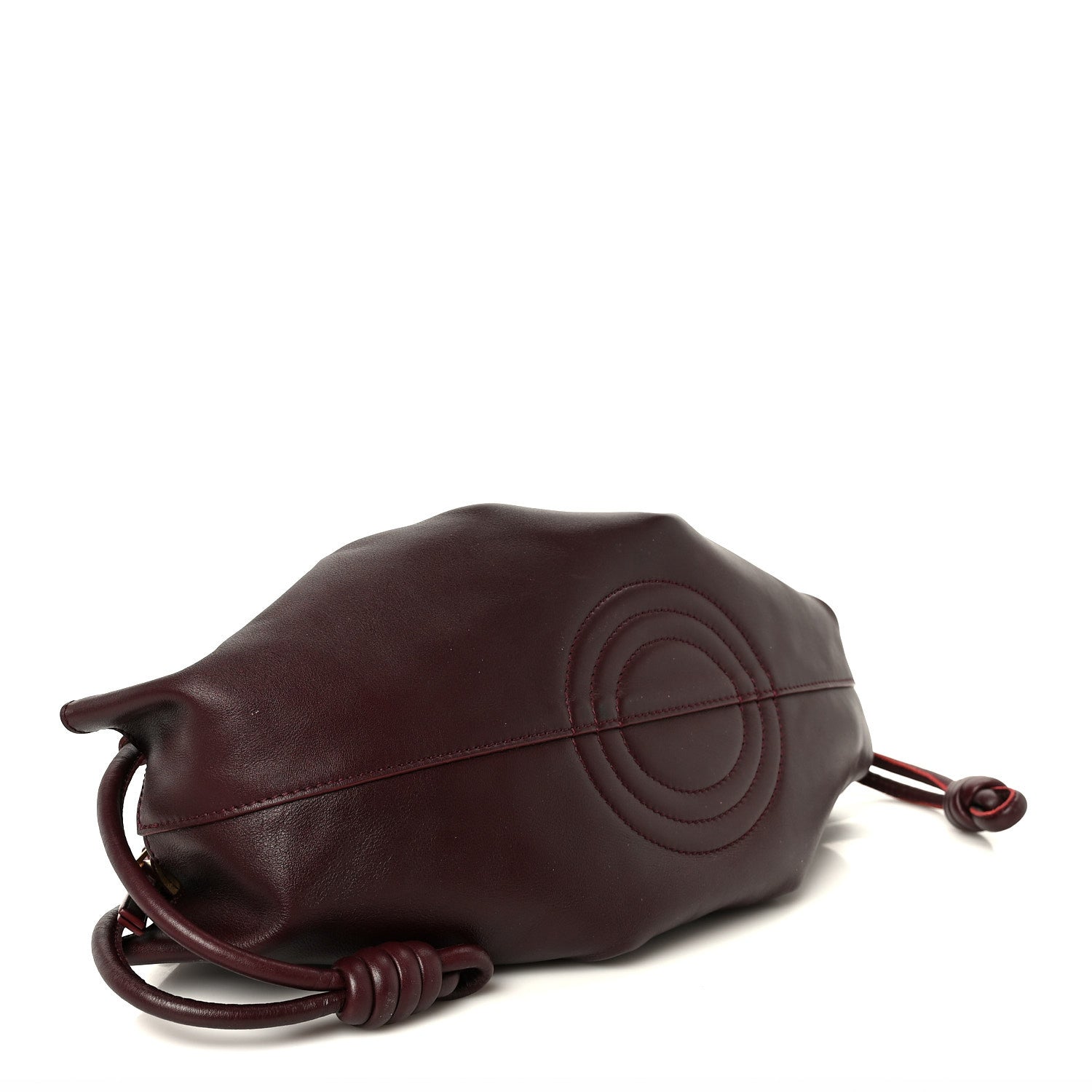 Shiny Nappa Calfskin Small Paseo Bag Burgundy