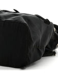 Tessuto Nylon Vela Chain Backpack Black