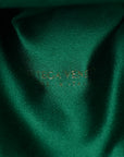 Satin Crystal Embellished The Mini Pouch Emerald