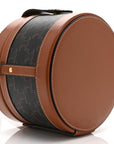 Calfskin Triomphe Canvas Medium Tambour Bag Tan