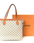 Damier Azur Neo Neverfull MM Rose Ballerine