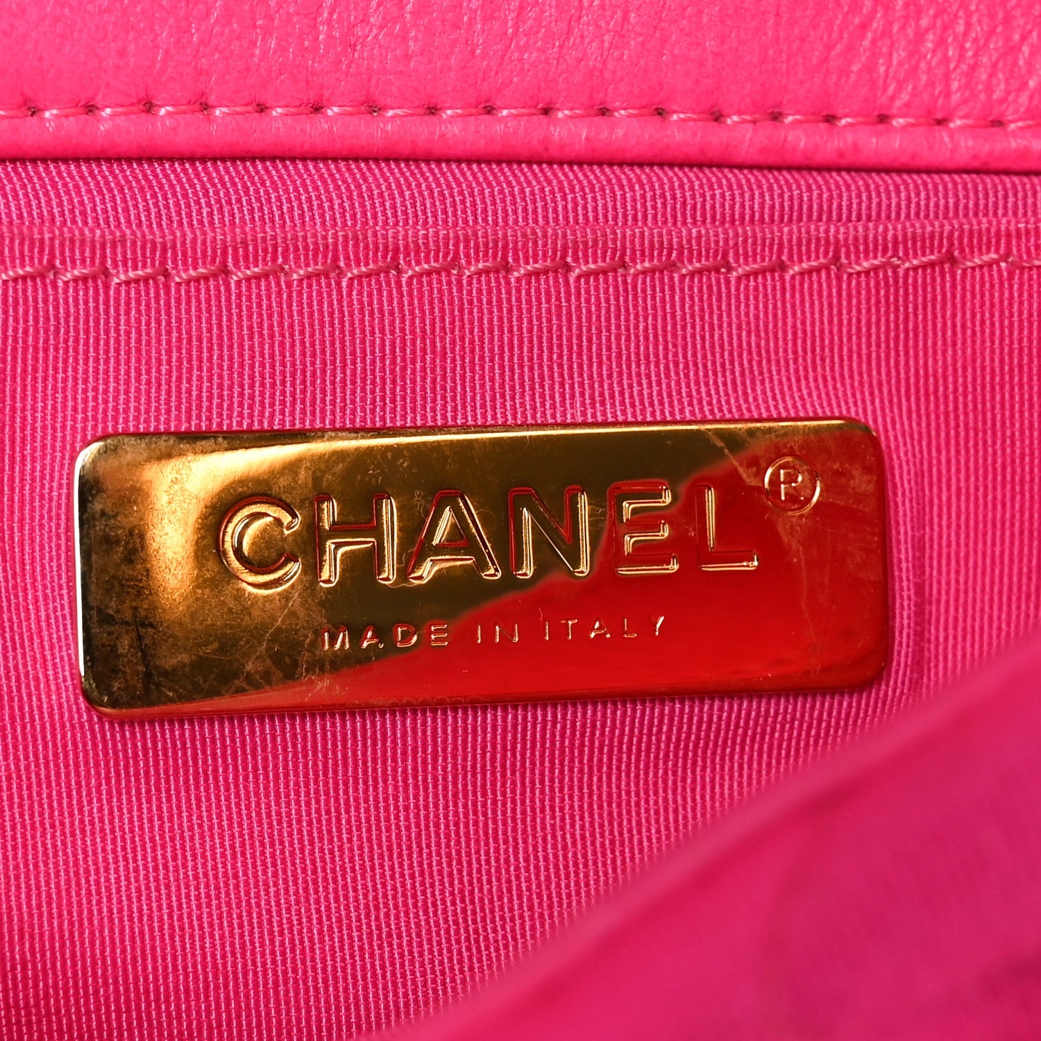 Jersey Quilted CHNL 19 Waist Bag Pink