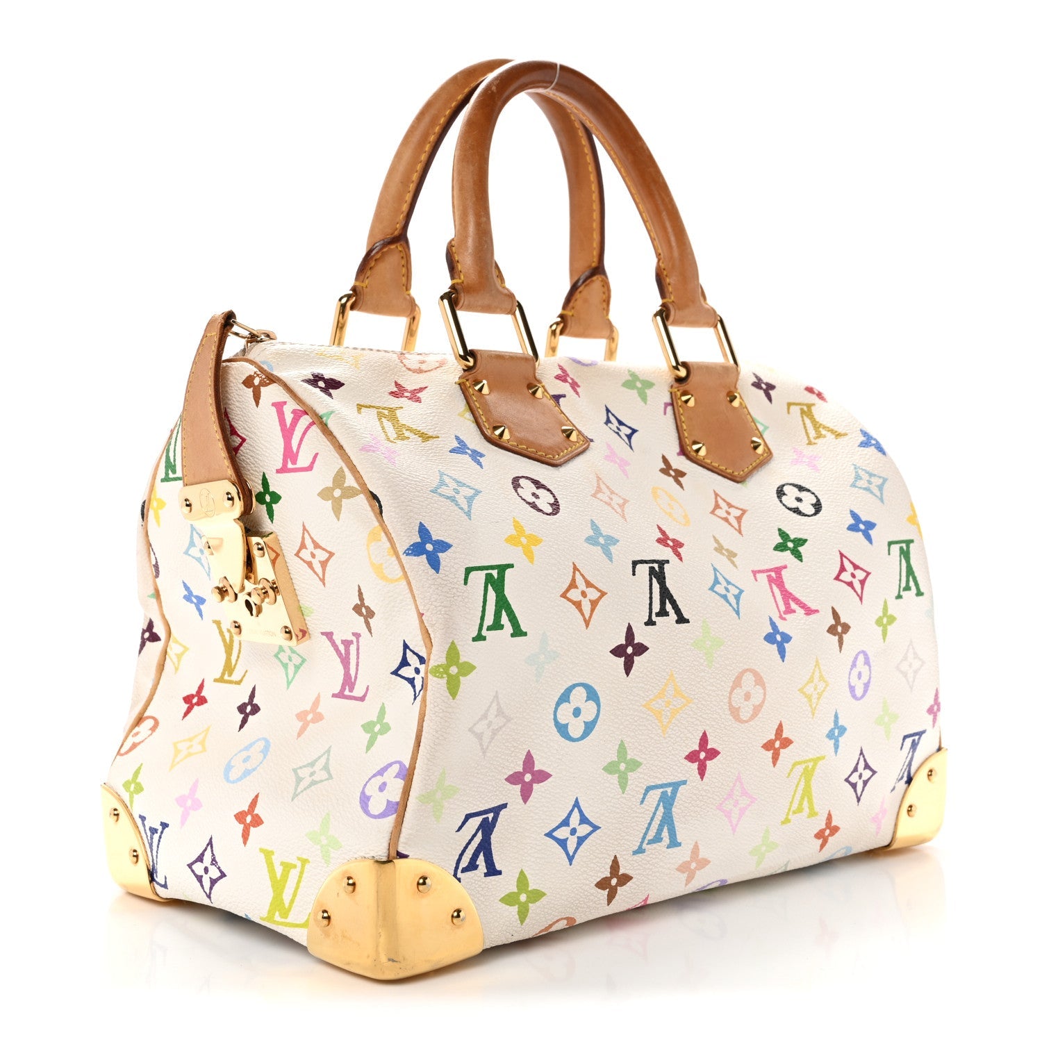 Monogram Multicolor Speedy 30 White