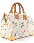 Monogram Multicolor Speedy 30 White