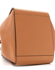 Grained Calfskin Mini Hammock Shoulder Bag Light Caramel
