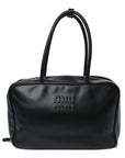 Soft Calf Softy Large Beau Top Handle Bag Black