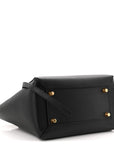 Grained Calfskin Mini Belt Bag Black