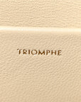 Natural Calfskin Triomphe Shoulder Bag Pampa