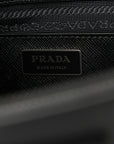 Saffiano Lux Monochrome Large Galleria Double Zip Tote Black
