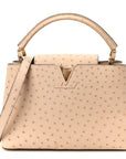 Ostrich Capucines PM Rose Champagne
