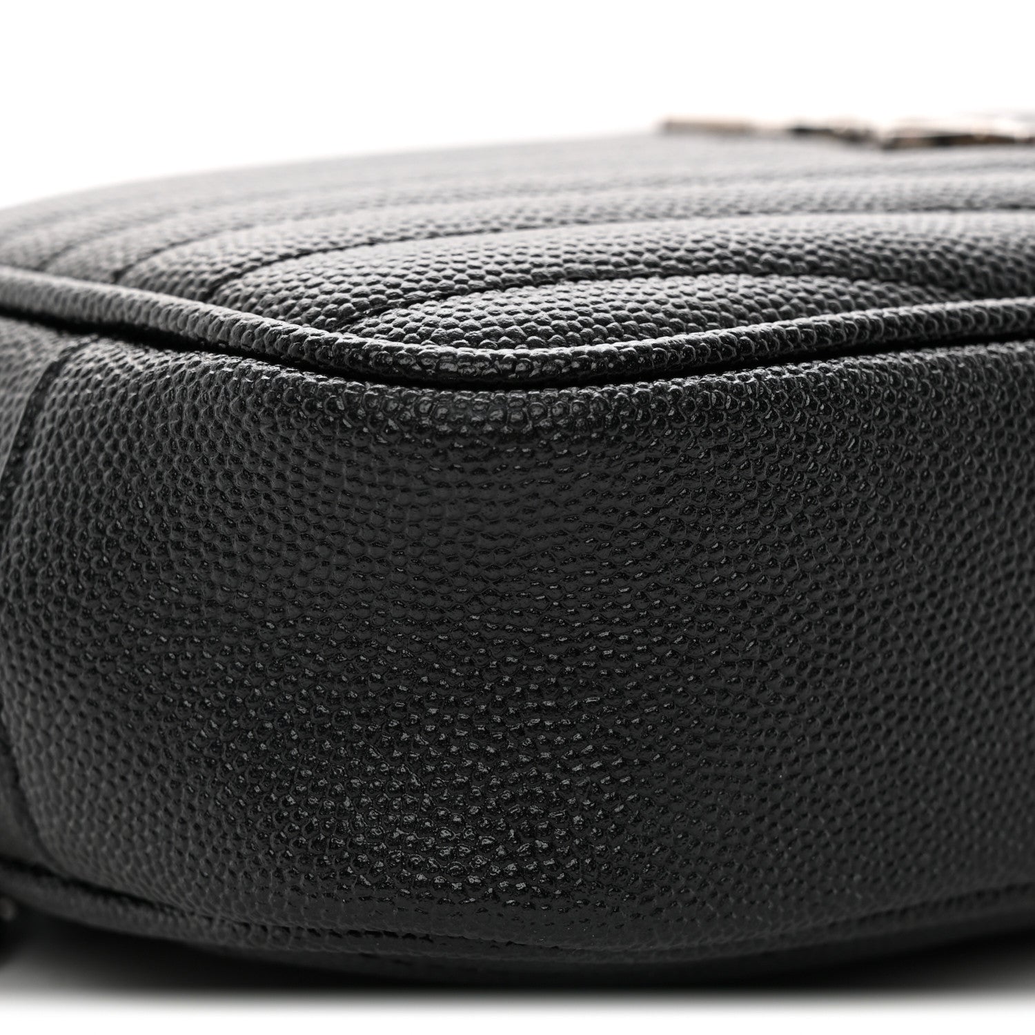 Grain De Poudre Matelasse Monogram Mini Lou Camera Bag Black