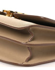 Grained Calfskin Small TB Bag Oat Beige