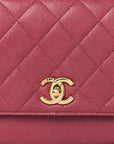 Caviar Quilted Medium Business Affinity Flap Pink