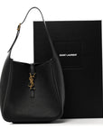Smooth Calfskin Small Le 5 A 7 Soft Hobo Black
