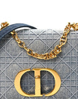Denim Cannage Small Caro Bag Blue