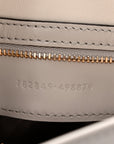 Ancora Calfskin Web Small Jackie Shoulder Bag Light Grey