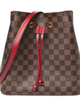 Damier Ebene Neonoe MM  Cherry Berry
