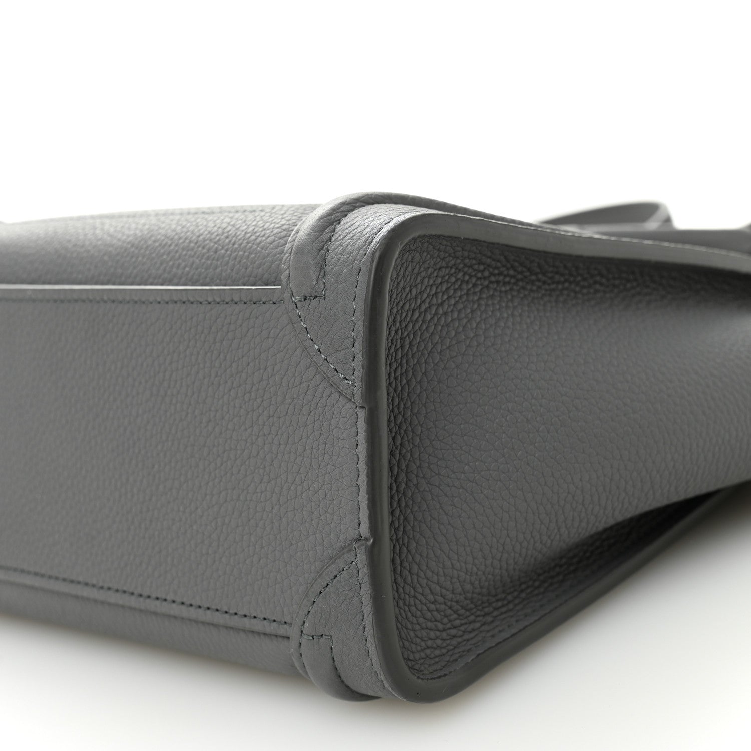 Baby Drummed Calfskin Nano Luggage Kohl