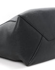 Soft Grained Calfskin Small Belt Cabas Phantom Black