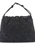 Suede Calfskin Intrecciato Medium Dustbag Grey