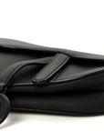 Ultra Matte Calfskin Mini Saddle Bag Black