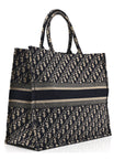Oblique Large Book Tote Blue Multicolor