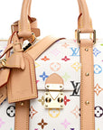 LV X TM Monogram Multicolor Keepall Bandouliere 45 White