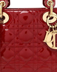Patent Cannage Small Lady D1OR Cherry Red