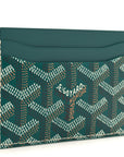 Goyardine Saint Sulpice Card Holder Green