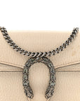 Dollar Calfskin Crystal Super Mini Dionysus Shoulder Bag Mystic White Black Diamond