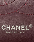 Lambskin Chevron Quilted Jumbo Double Flap Black